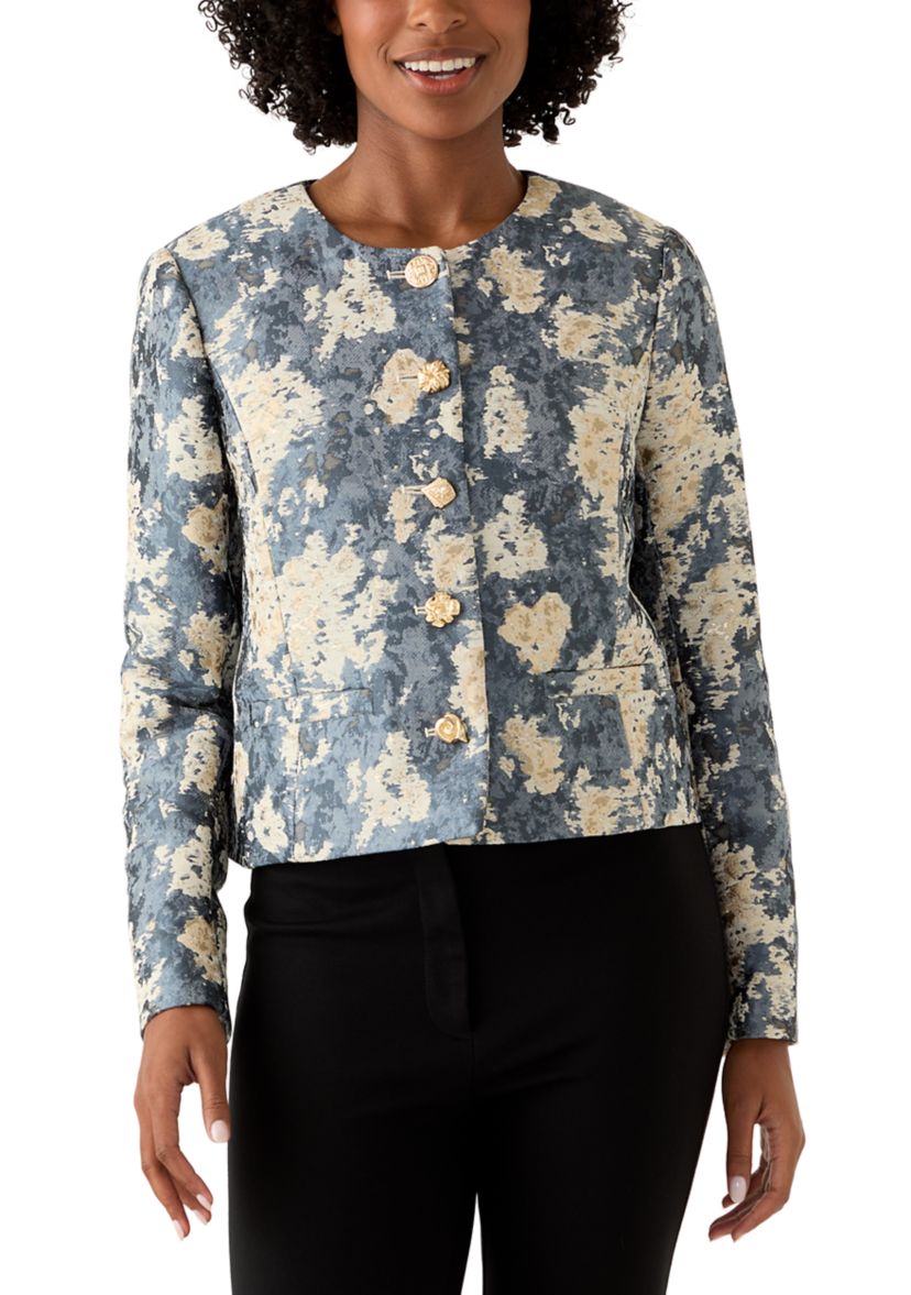Womens Embroidered Floral Lady Jacket