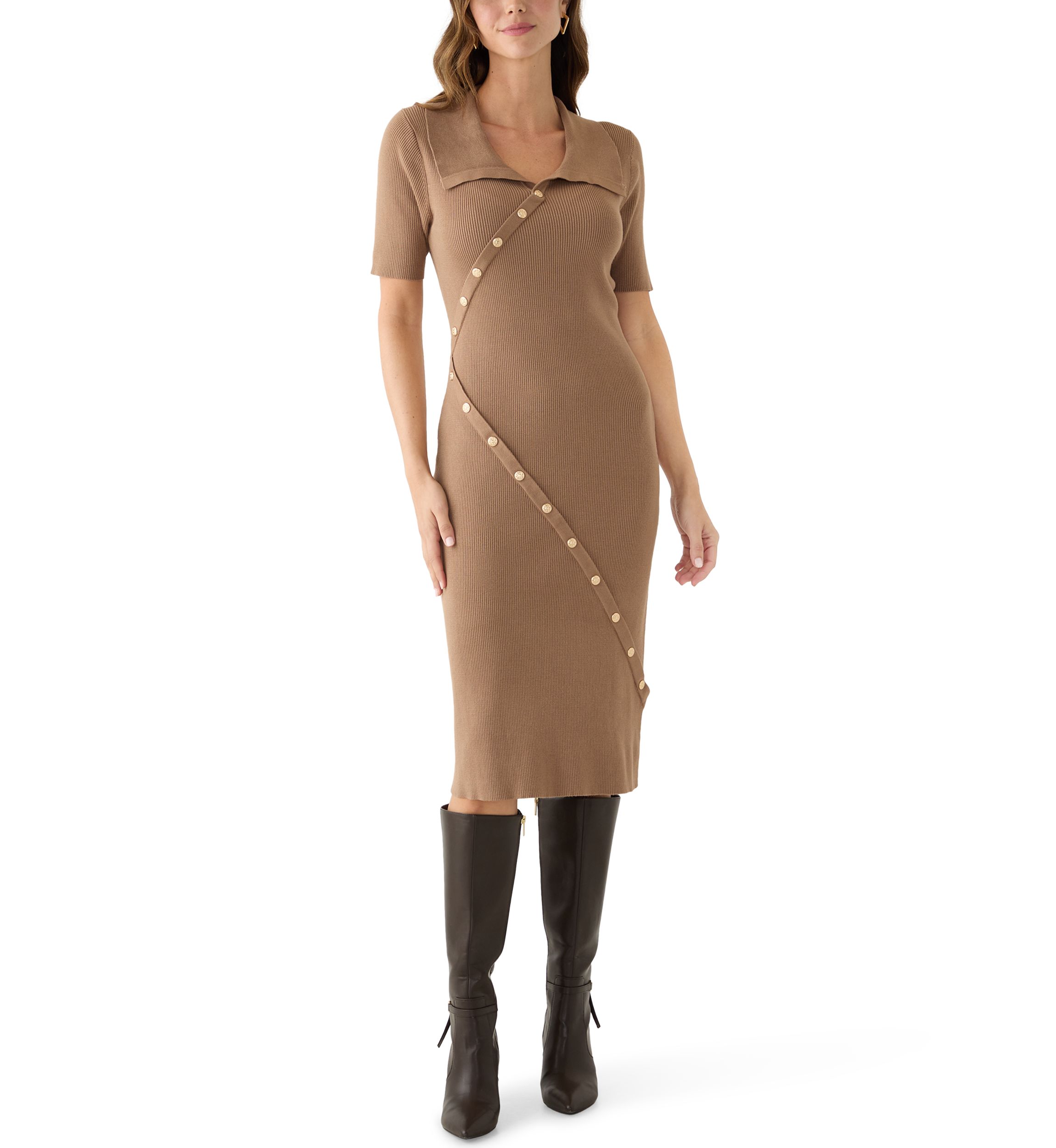 Women's Brown Midi Dresses | Belk