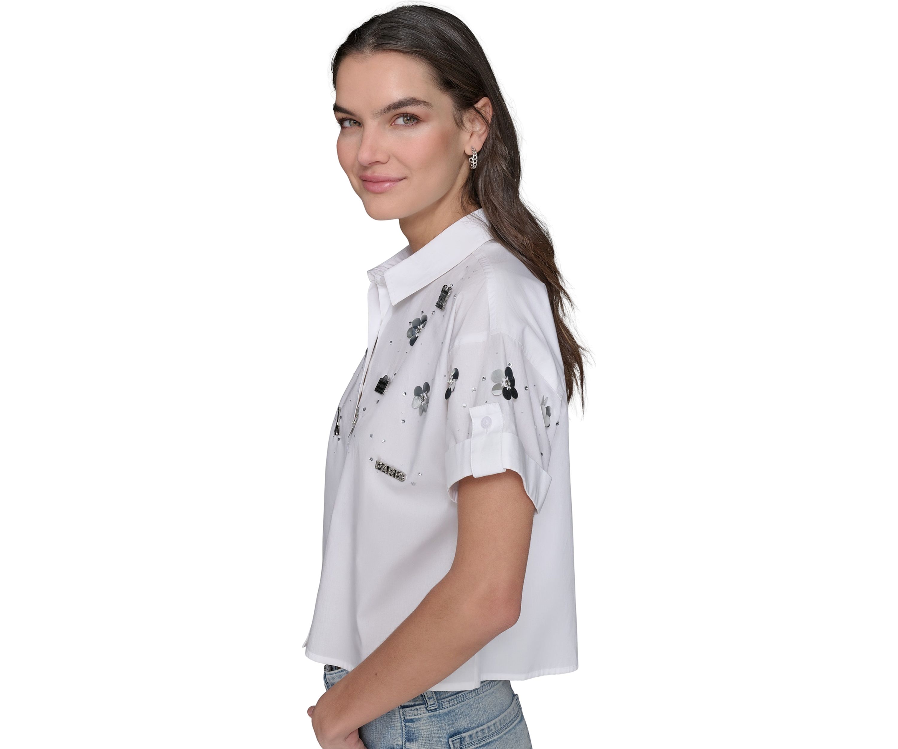 Womens Eiffel Tower Camp Shirt