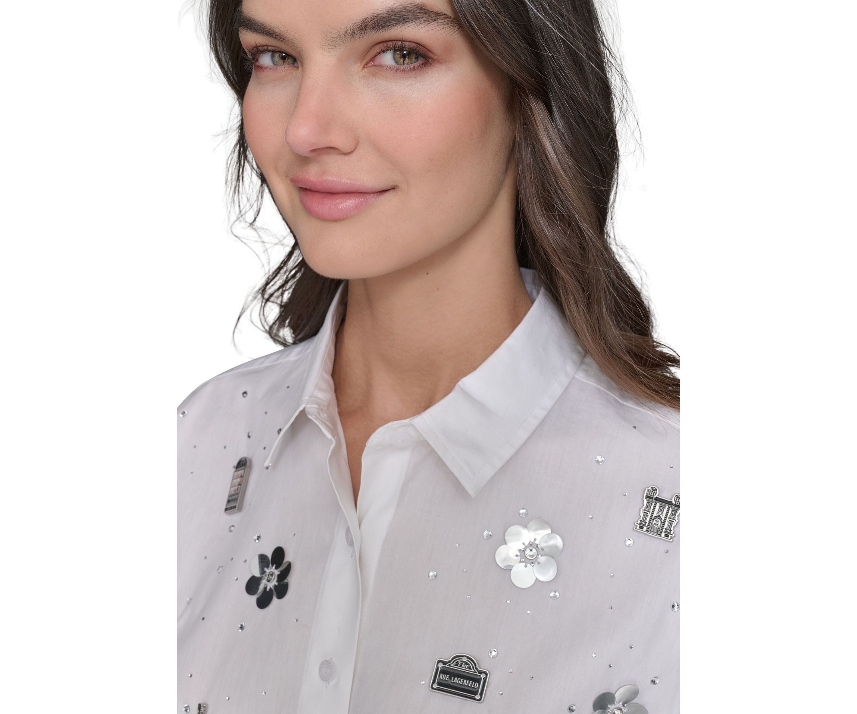 Womens Eiffel Tower Camp Shirt