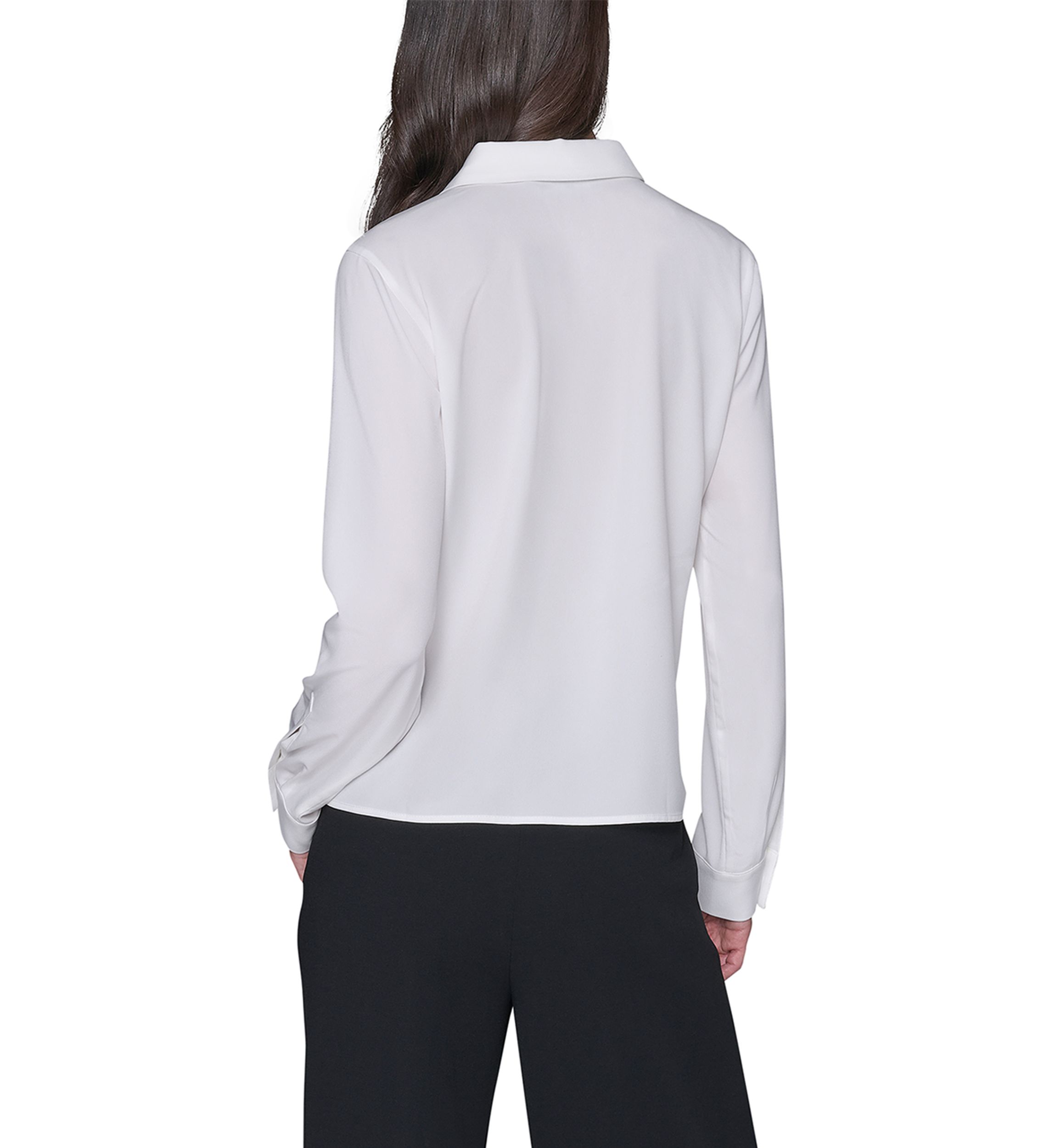 Womens Paris Border Button Front Top