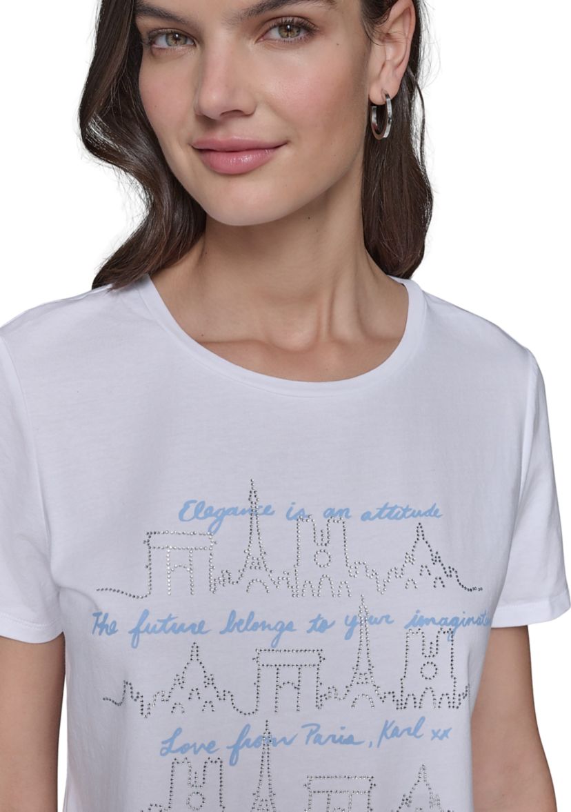 Womens Paris Landmark T-Shirt