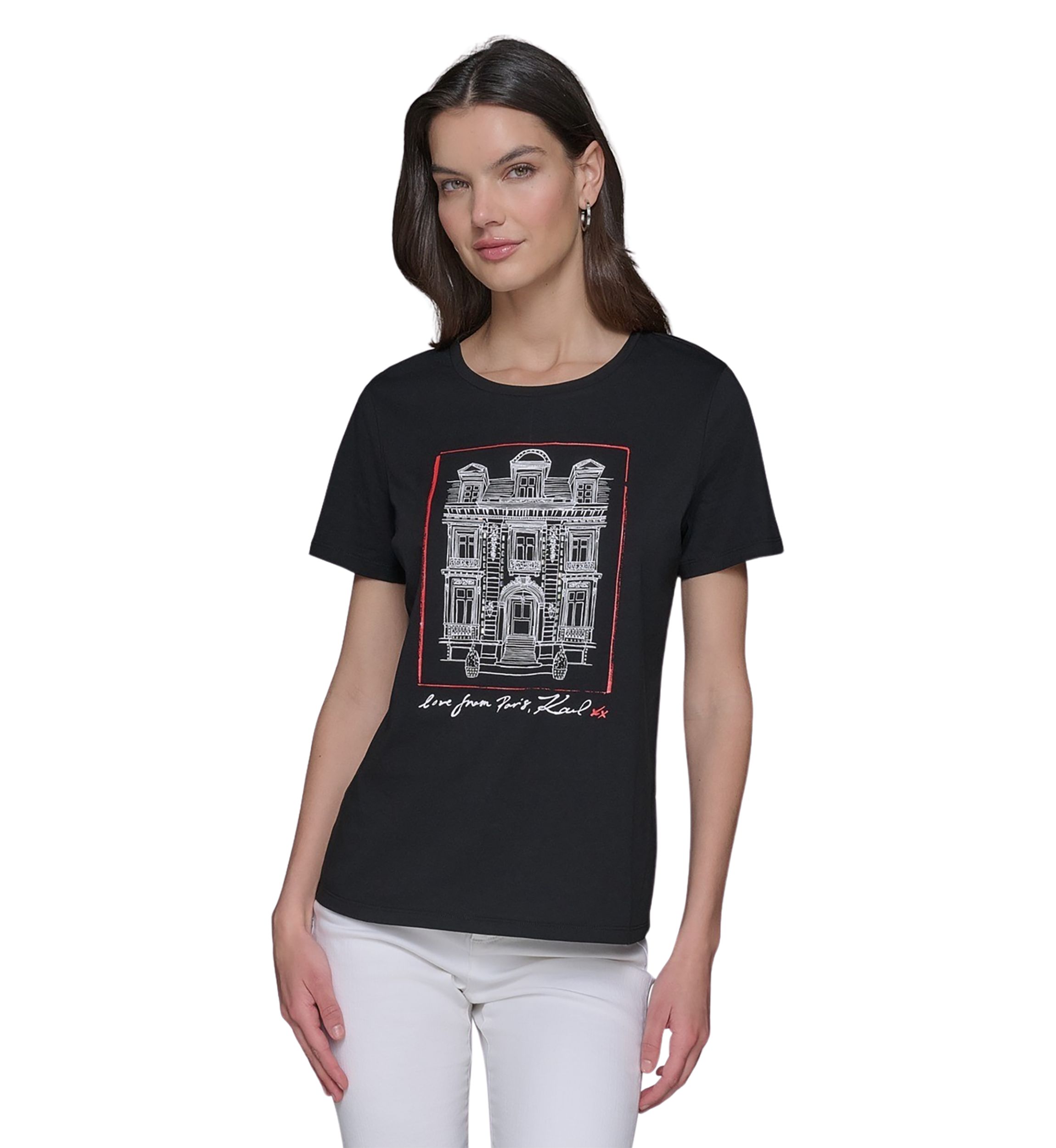 Paris Building Graphic T-Shirt