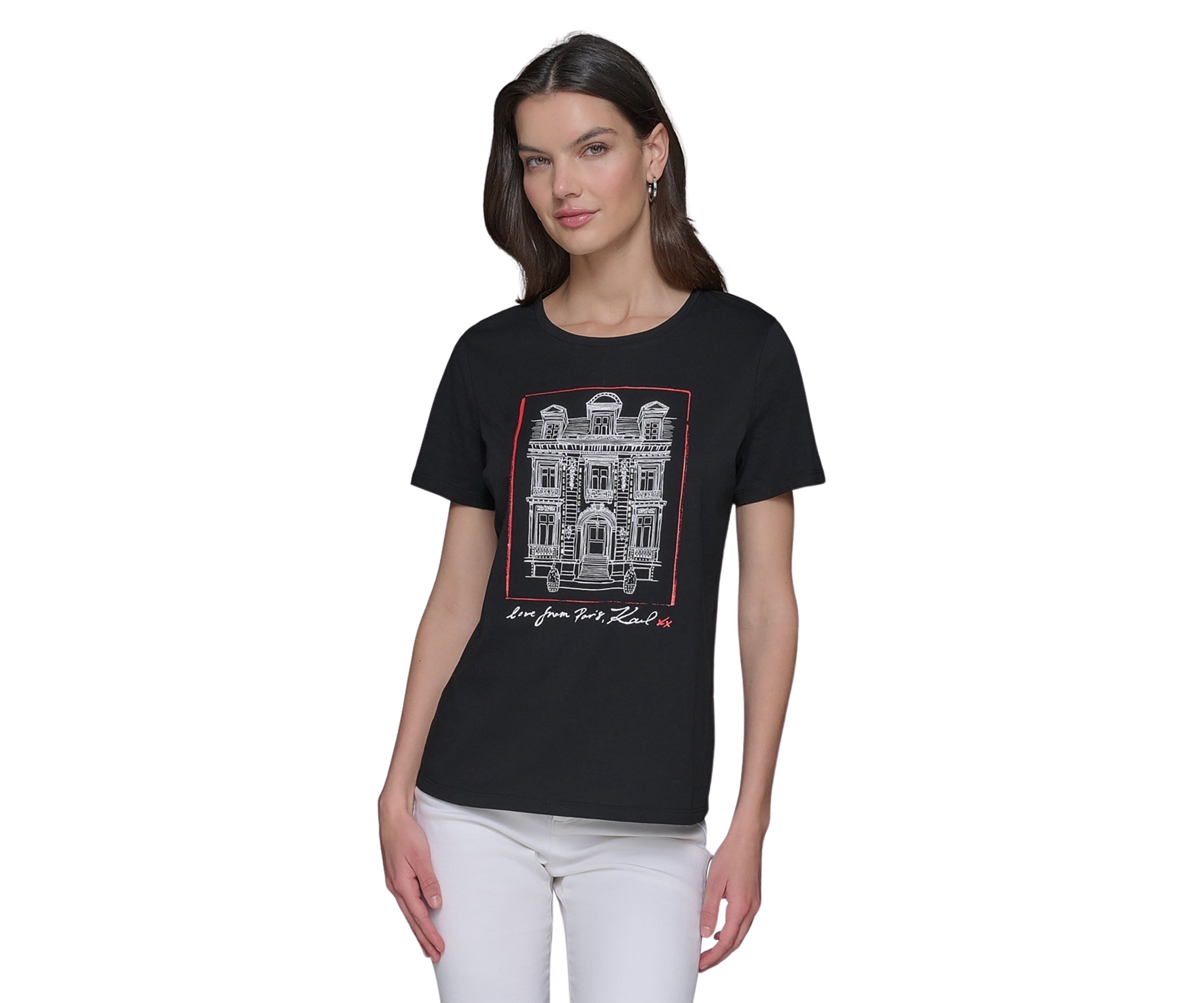 Paris Building Graphic T-Shirt