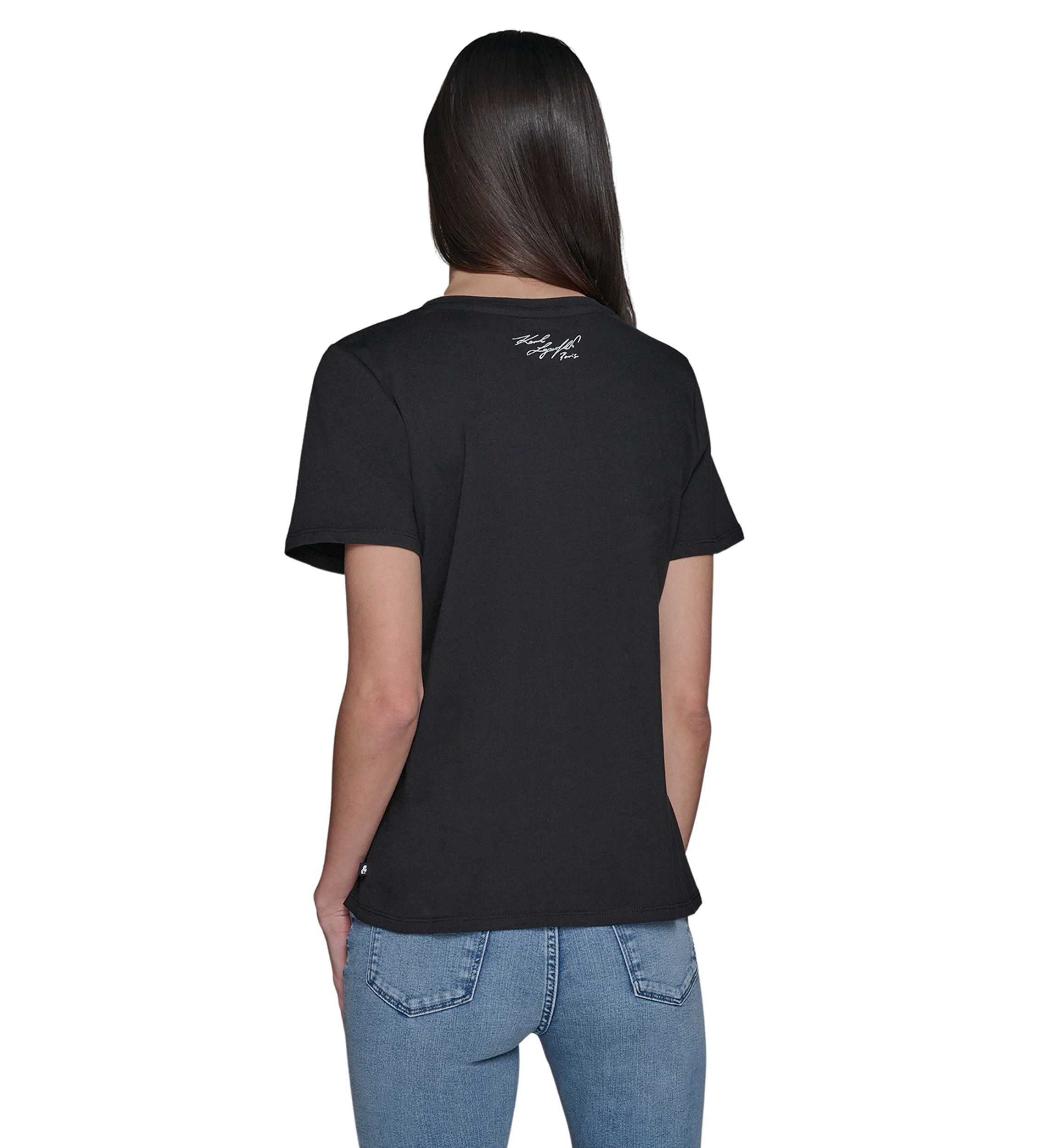 Womens Paris Landmark Stud Graphic T-Shirt