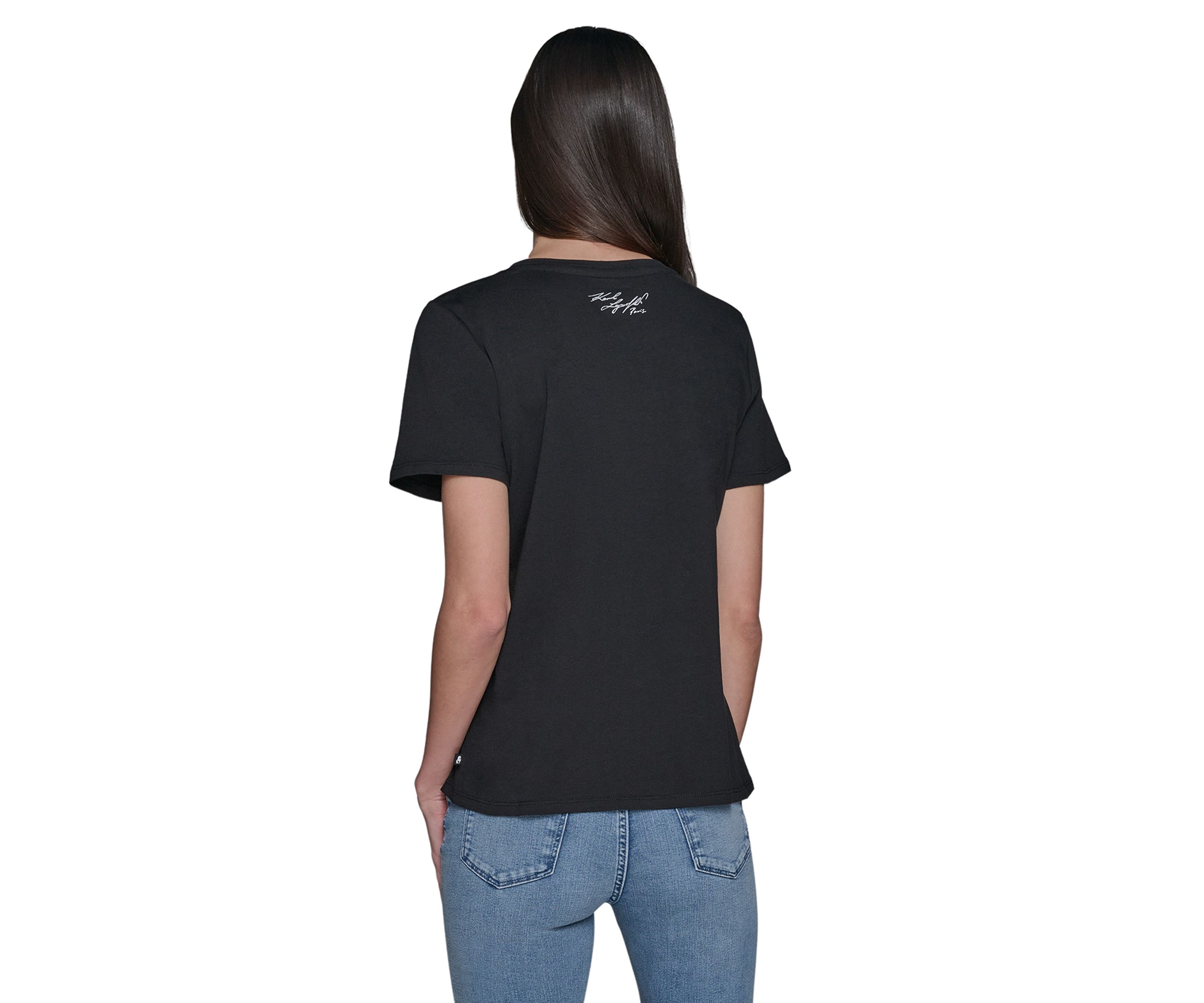Womens Paris Landmark Stud Graphic T-Shirt