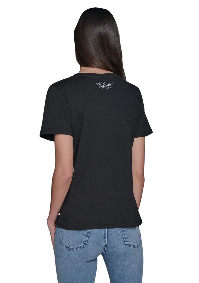 Womens Paris Landmark Stud Graphic T-Shirt