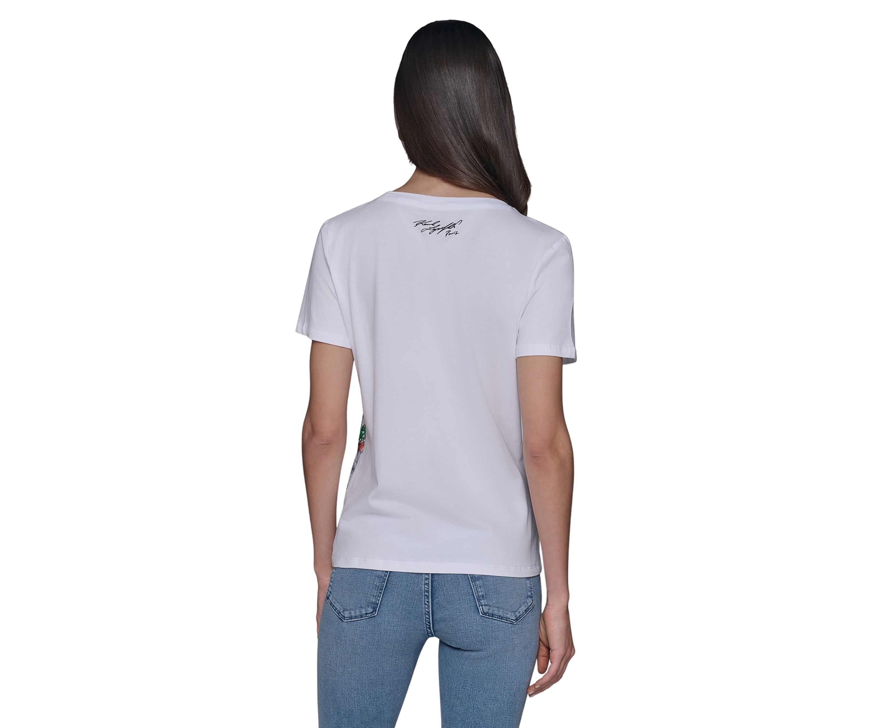 Womens Paris Watercolor Graphic T-Shirt