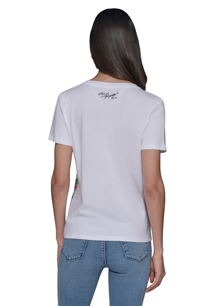 Womens Paris Watercolor Graphic T-Shirt