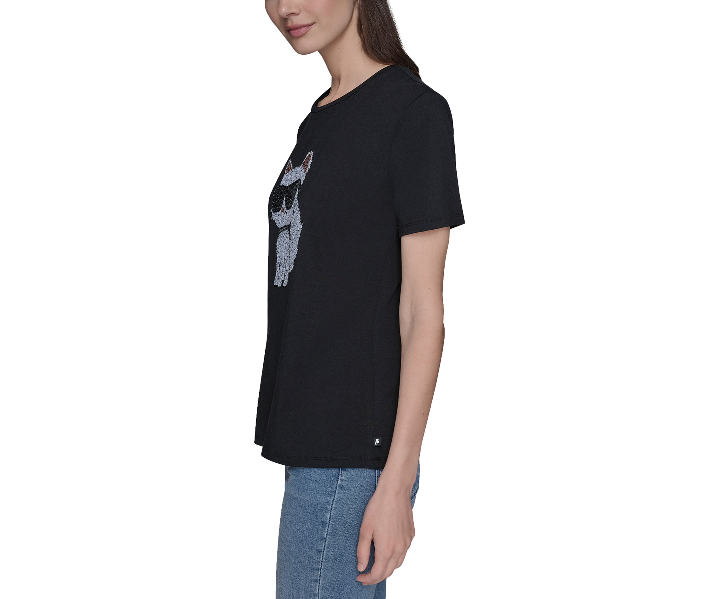 Womens Sequin Choupette Tee