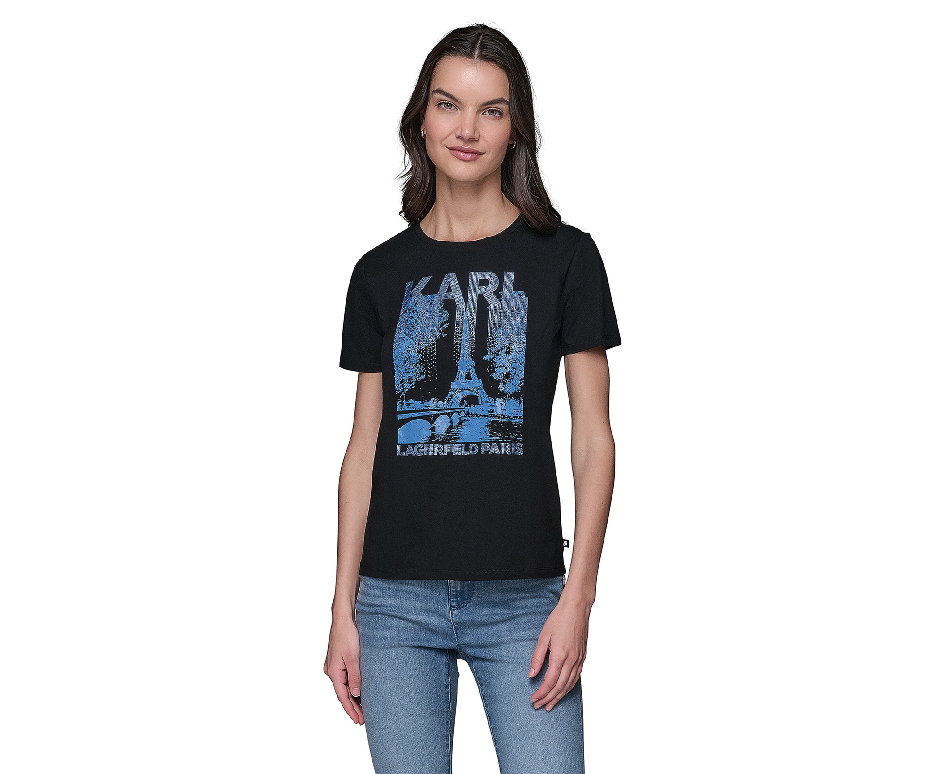 Womens Eiffel Tower Graphic T-Shirt 