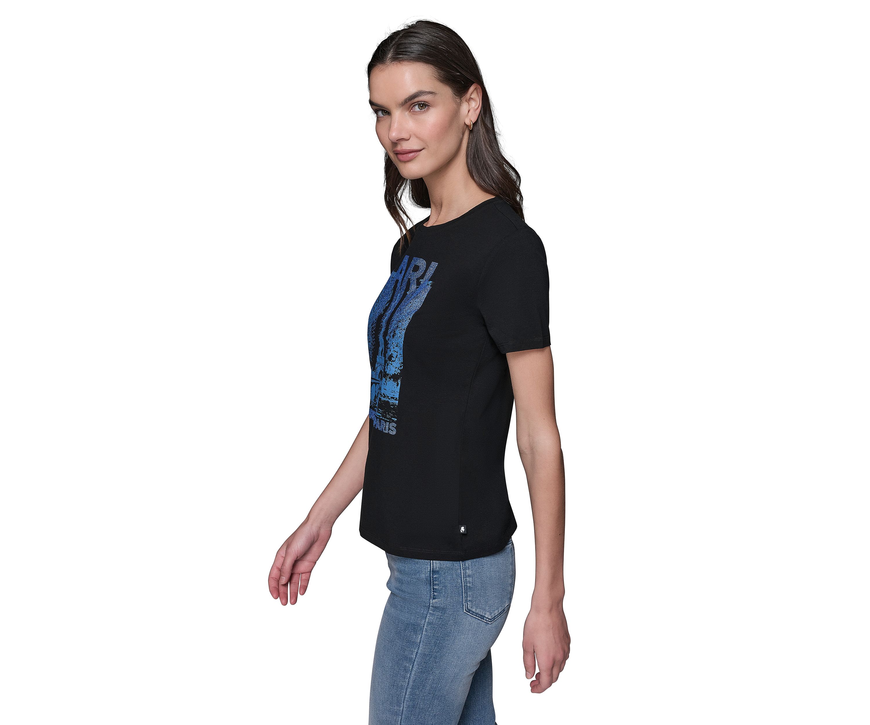 Womens Eiffel Tower Graphic T-Shirt 