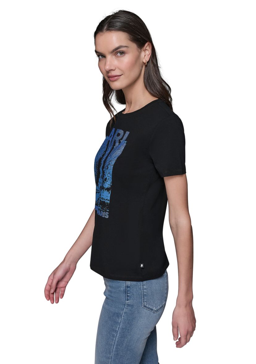 Womens Eiffel Tower Graphic T-Shirt 