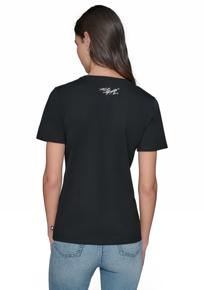 Womens Short Sleeve Bonjour T-Shirt