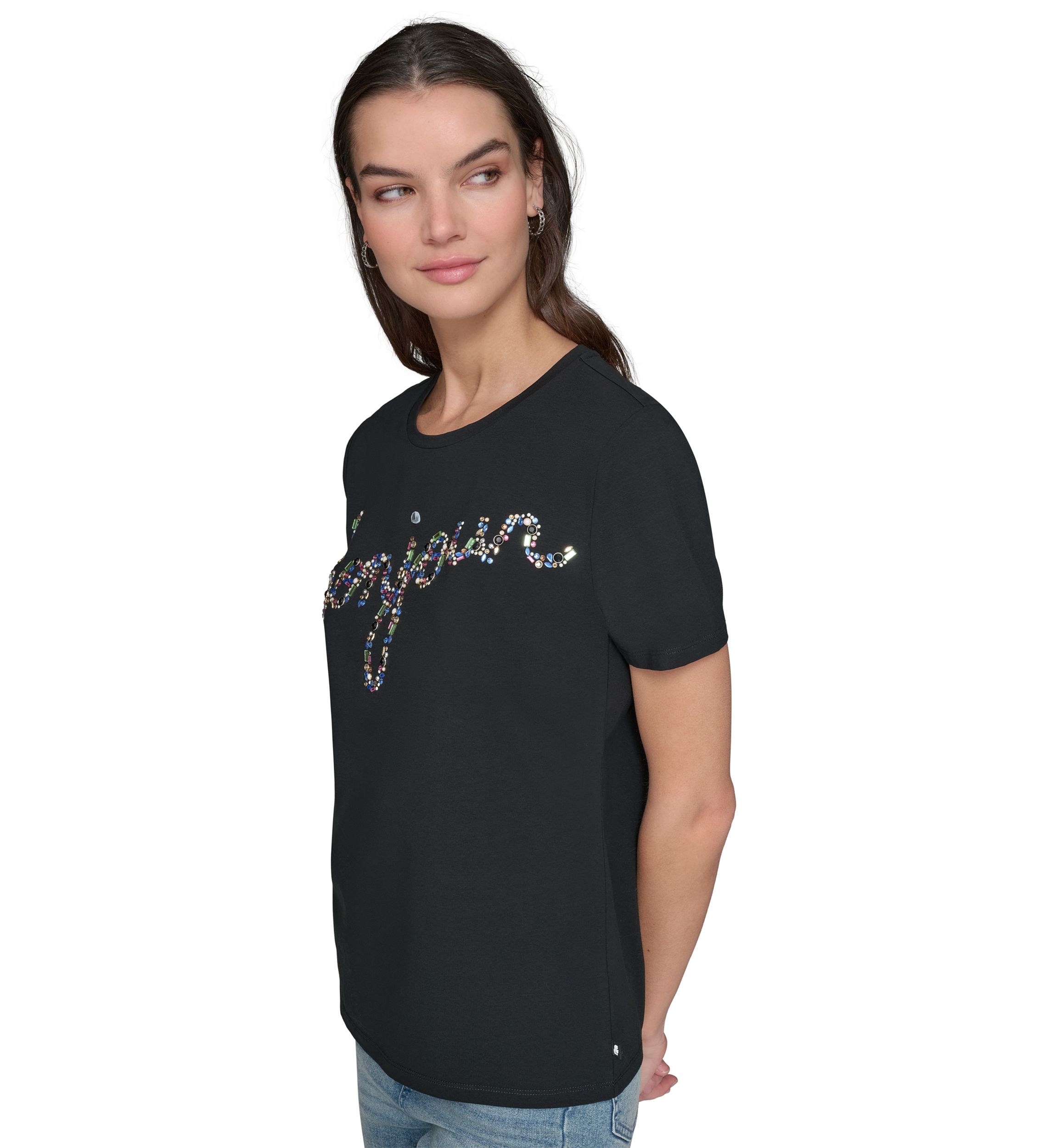 Womens Short Sleeve Bonjour T-Shirt