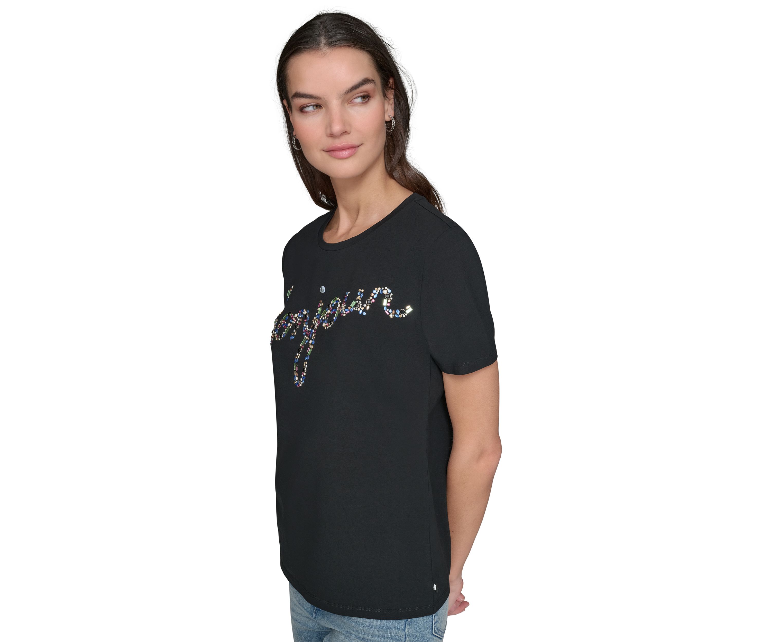 Womens Short Sleeve Bonjour T-Shirt