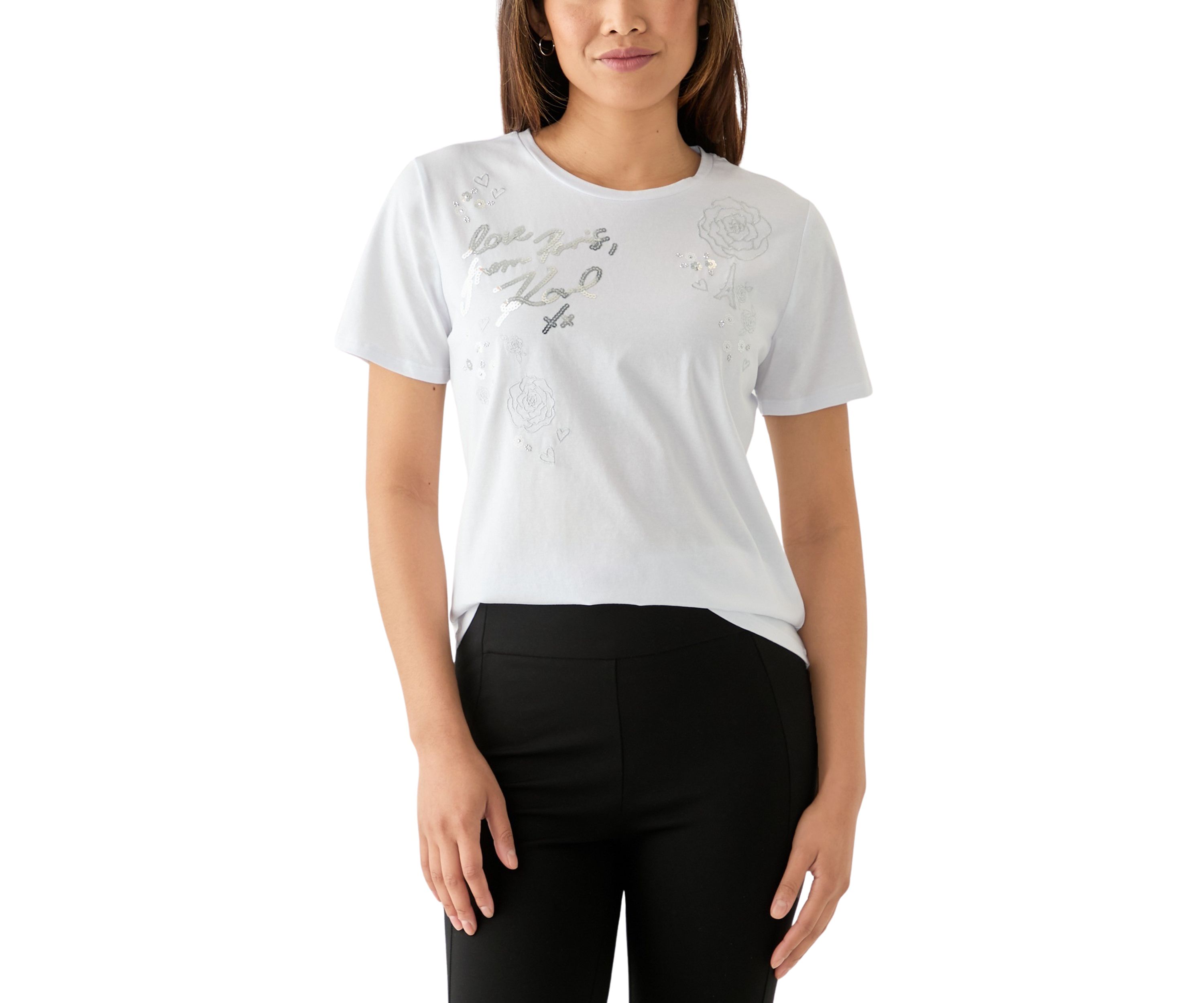 Womens Logo Quote Graphic T-Shirt