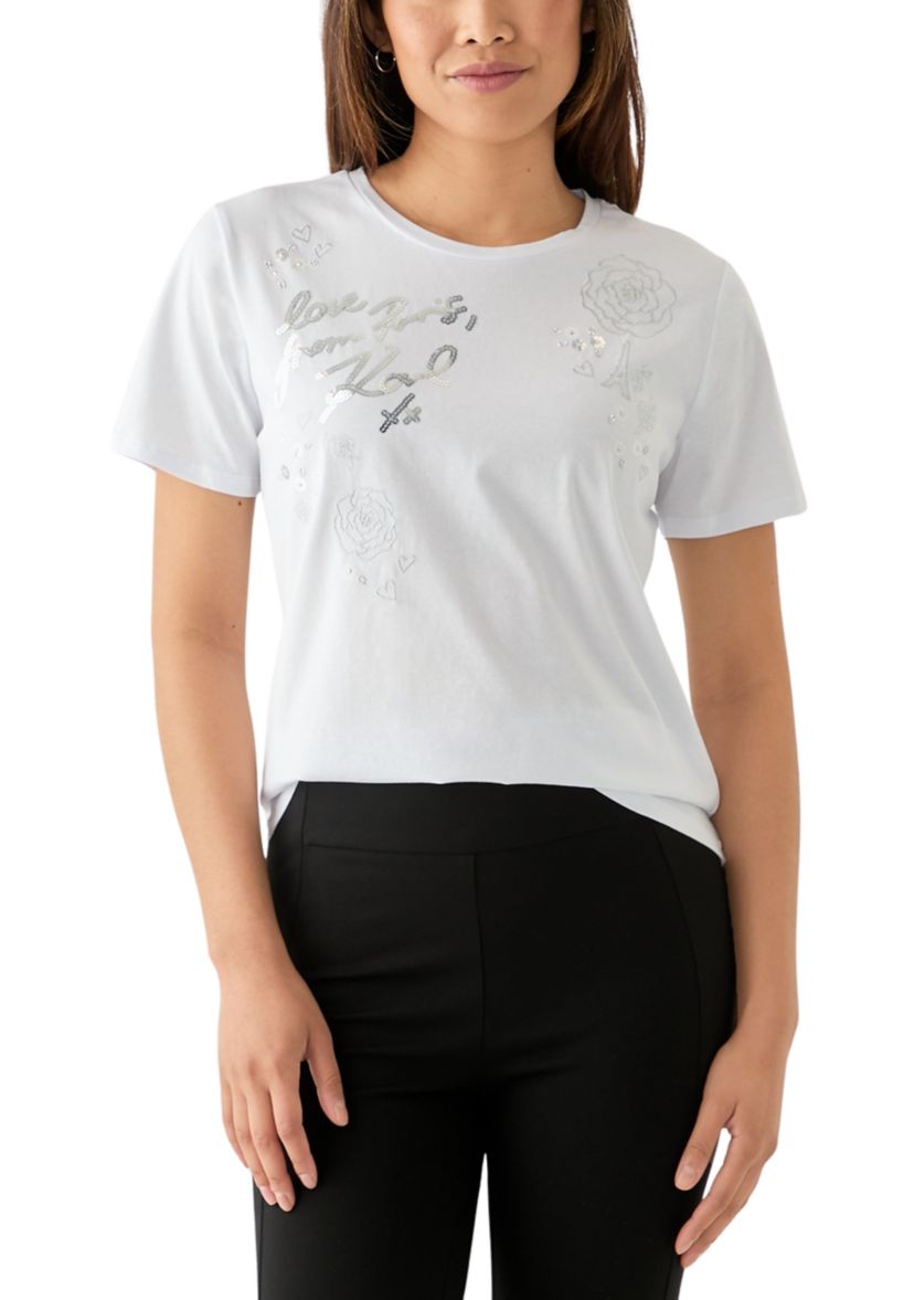 Womens Logo Quote Graphic T-Shirt