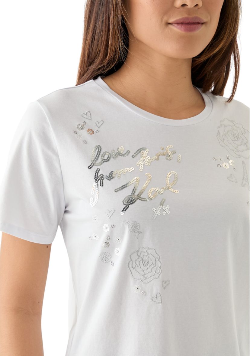 Womens Logo Quote Graphic T-Shirt