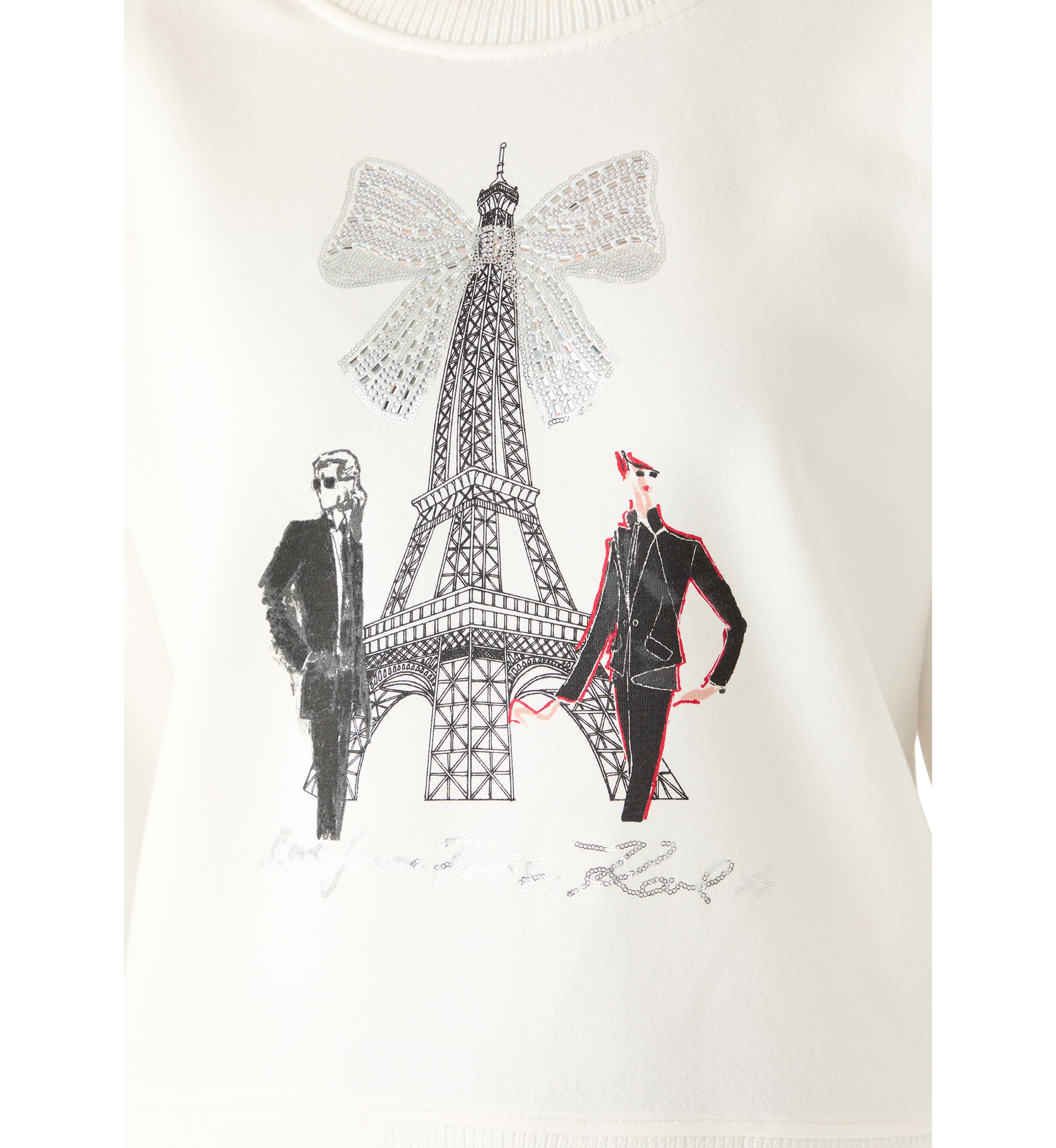 KARL LAGERFELD PARIS Women's Eiffel Tower Sweatshirt | Belk