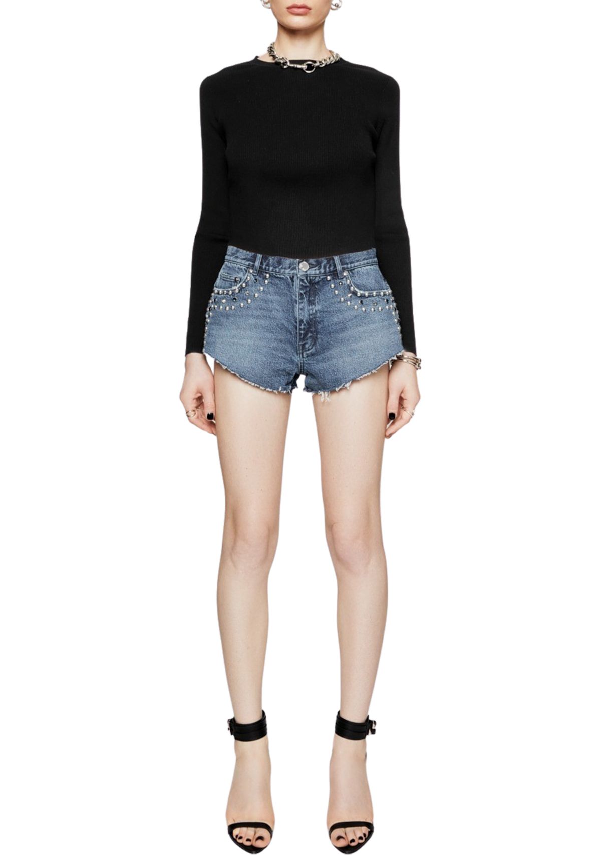Womens Margo Studded Shorts