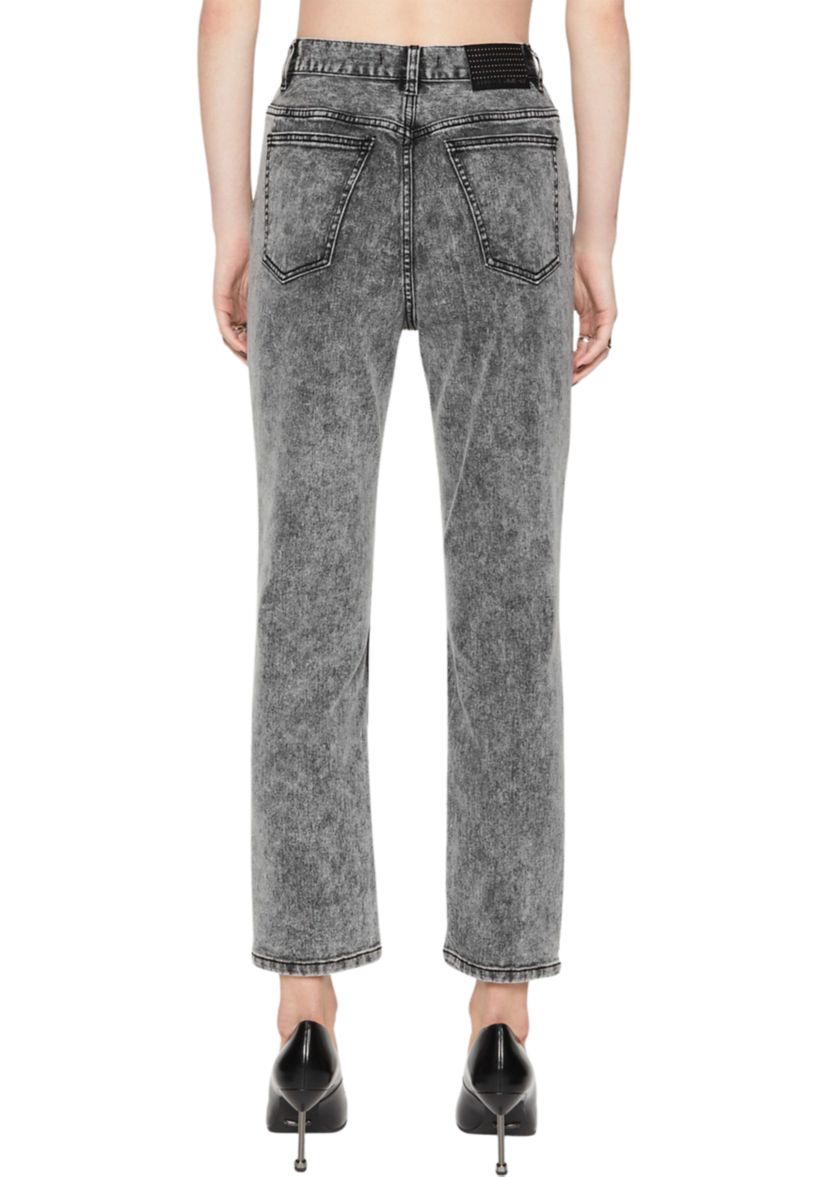 Lucy Acid Wash Straight Leg Jeans