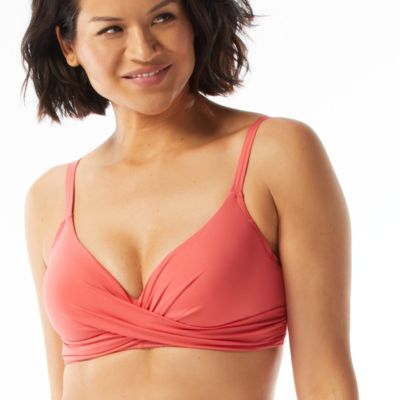 Diamond Wrap Bra Sized Underwire Bikini Top