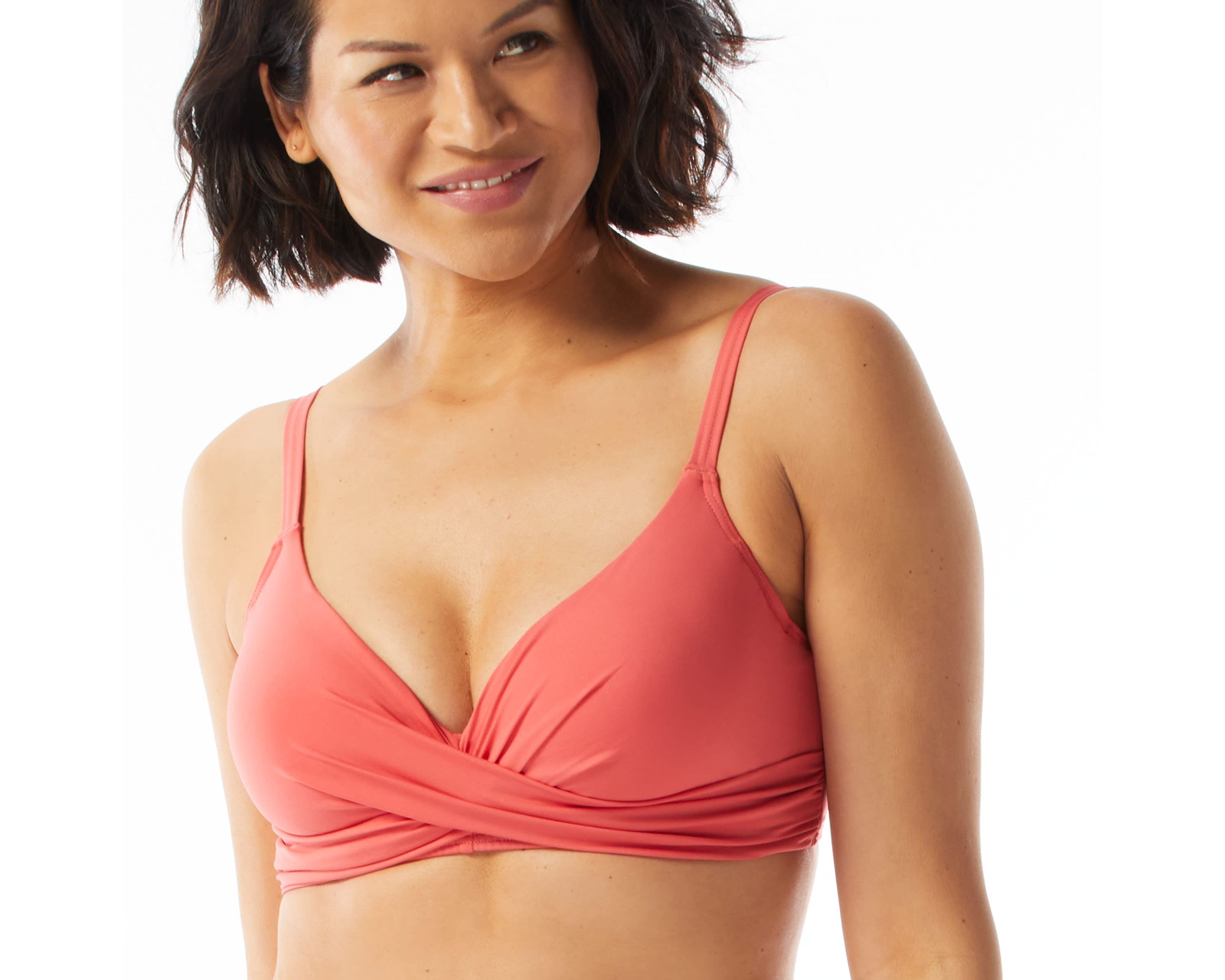 Diamond Wrap Bra Sized Underwire Bikini Top