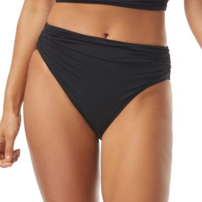 CARMEN MARC VALVO CLASSIC SHIRRED WAIST BIKINI BOTTOM - SAINT TROPEZ