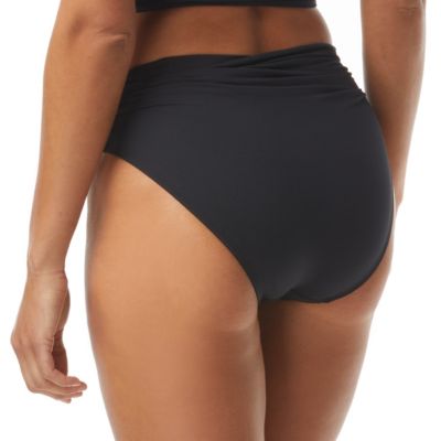 CARMEN MARC VALVO CLASSIC SHIRRED WAIST BIKINI BOTTOM - SAINT TROPEZ