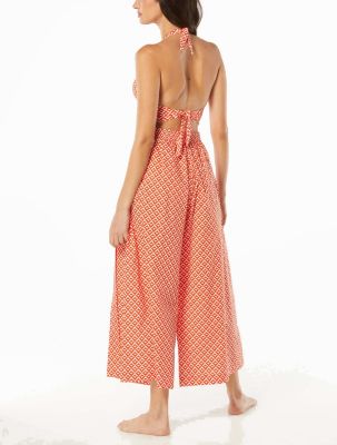 CARMEN MARC VALVO WIDE LEG COVER UP PANT - ISLAND DIAMOND