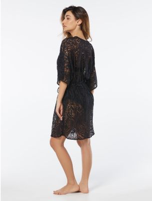 CARMEN MARC VALVO CAFTAN COVER UP - OASIS CROCHET