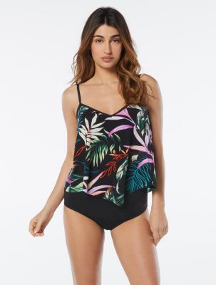 CARMEN MARC VALVO SCARF TANKINI TOP - ORGANIC BLOOM