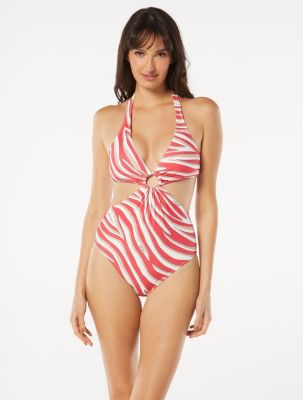Logo Ring Cut Out One Piece Swimsuit!