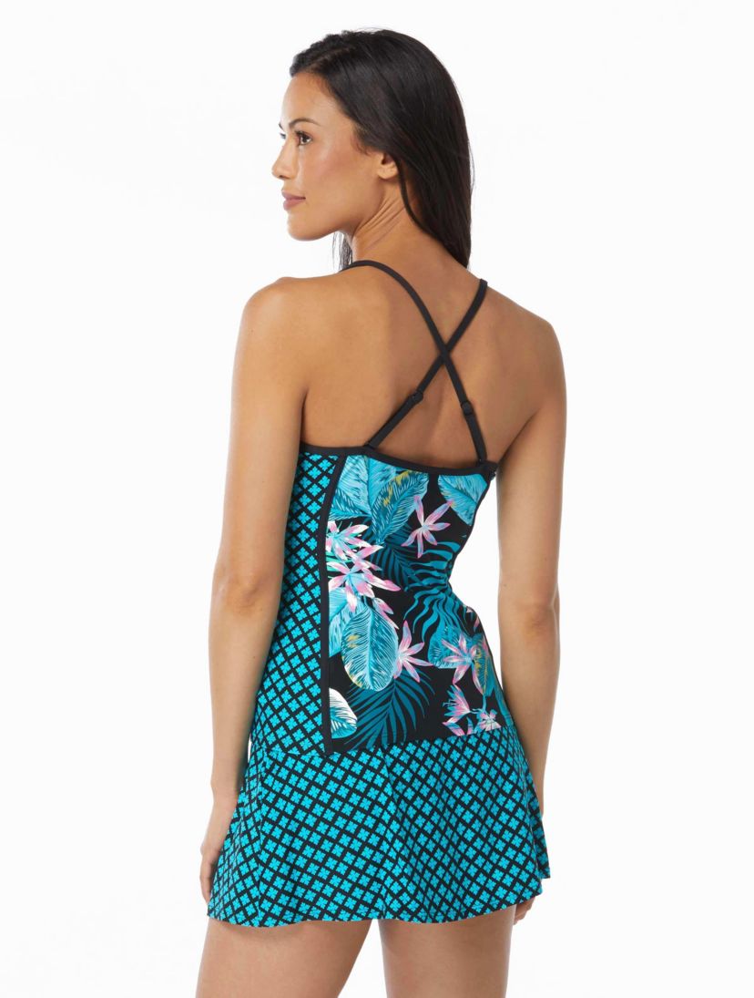 Beach House Sport Ambition Fitted Cross Back Tankini Top
