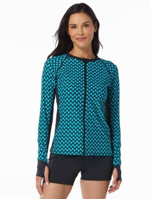 Beach House Sport Ava Zip Front Rash Guard