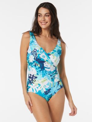 Draped Sash One Piece Swimsuit