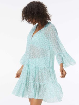 Coco Reef SWIMSUIT COVER UP V NECKLINE BELL SLEEVE