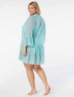 Coco Reef SWIMSUIT COVER UP V NECKLINE BELL SLEEVE