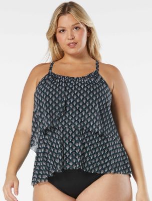 Coco Reef bra sized mesh layer tankini