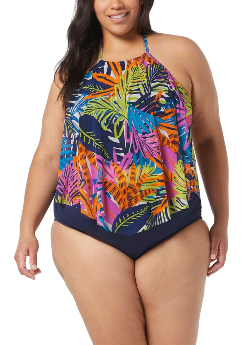 Coco Reef Coco Reef Aura Mesh Ruffle Bra Sized Cropped Underwire ...