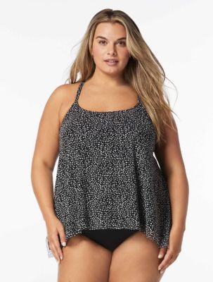 Coco Reef Current Bra Sized Mesh Layer Underwire Tankini Top