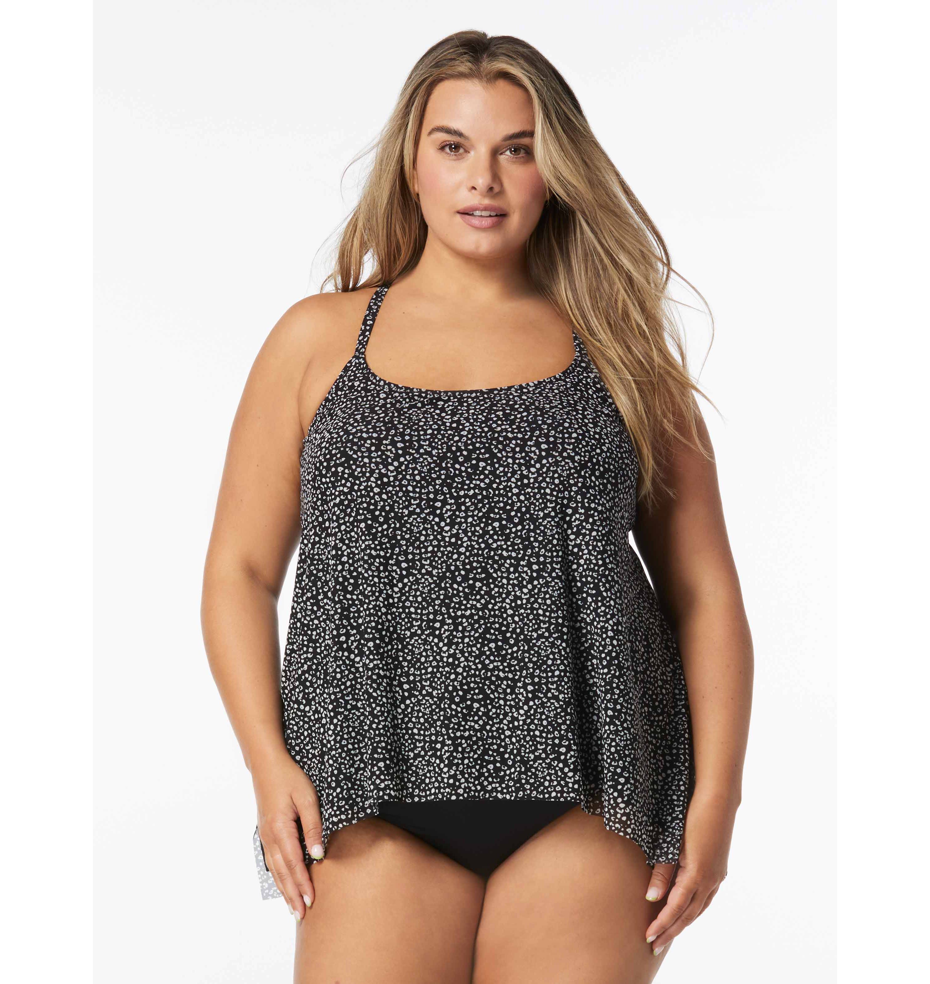 Coco Reef Current Bra Sized Mesh Layer Underwire Tankini Top