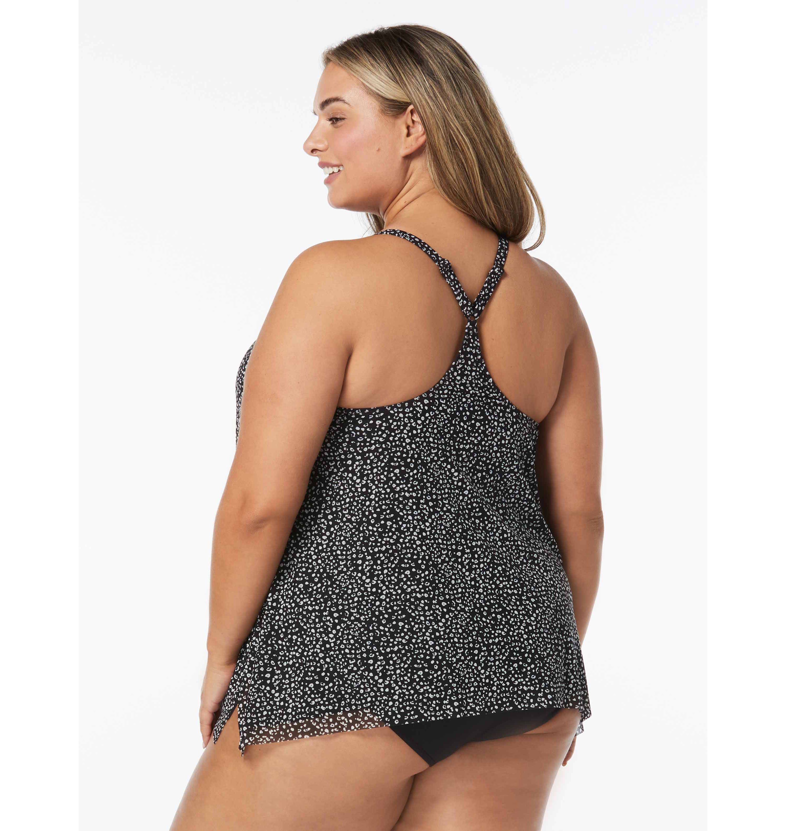 Coco Reef Current Bra Sized Mesh Layer Underwire Tankini Top