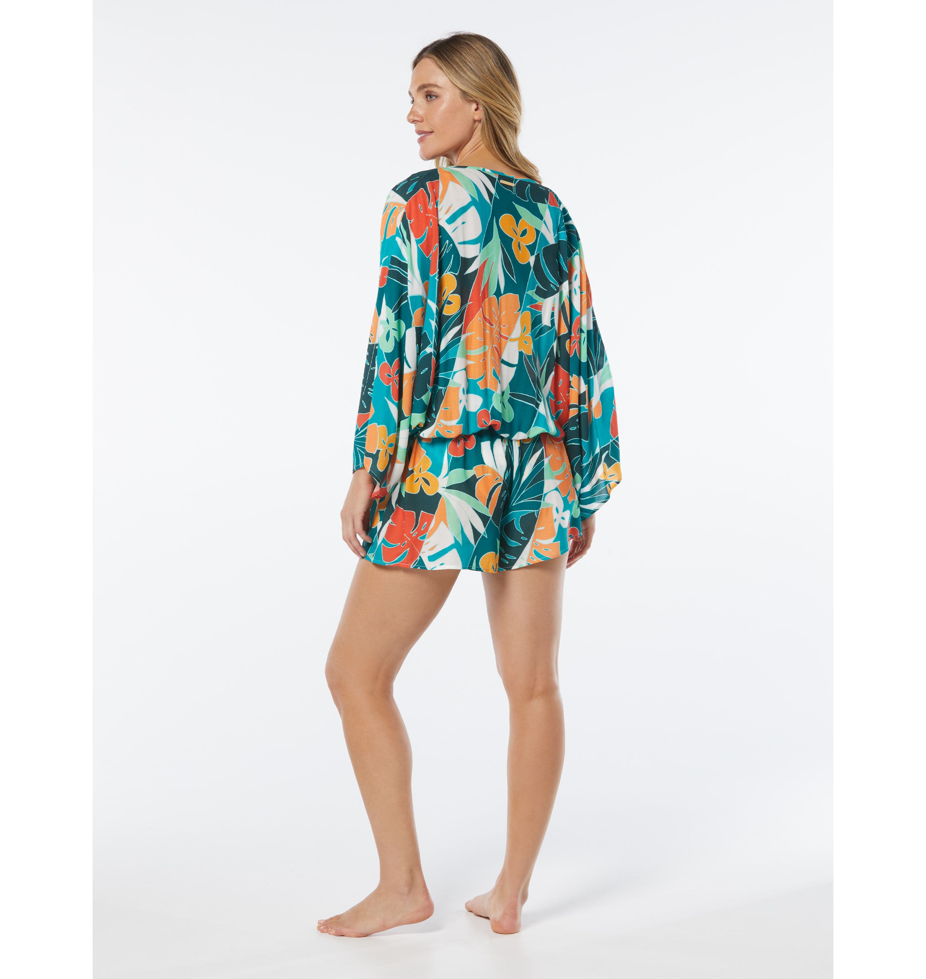 Vince Camuto  Surplice Romper Cover Up