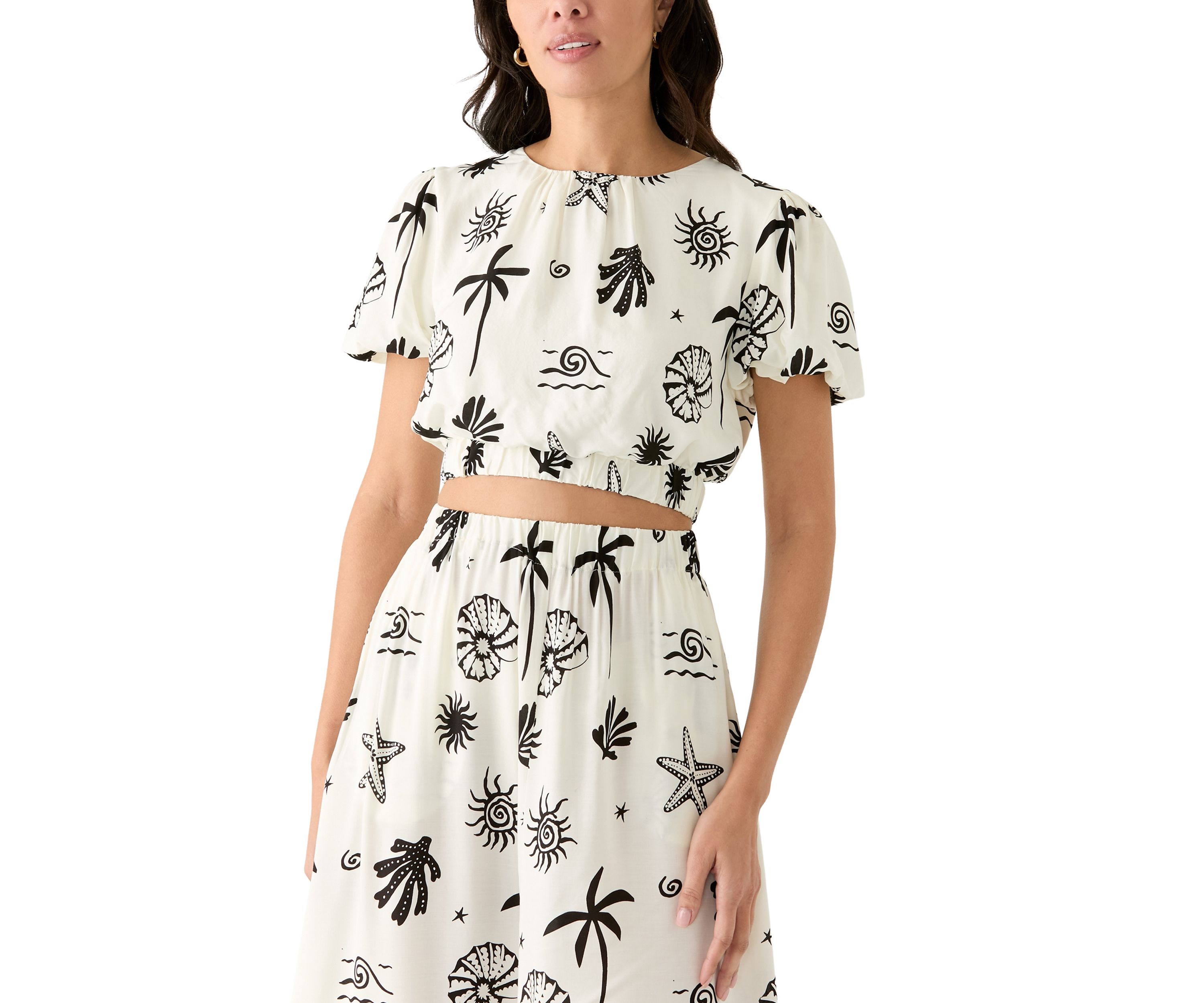 Womens Shell Crop Top
