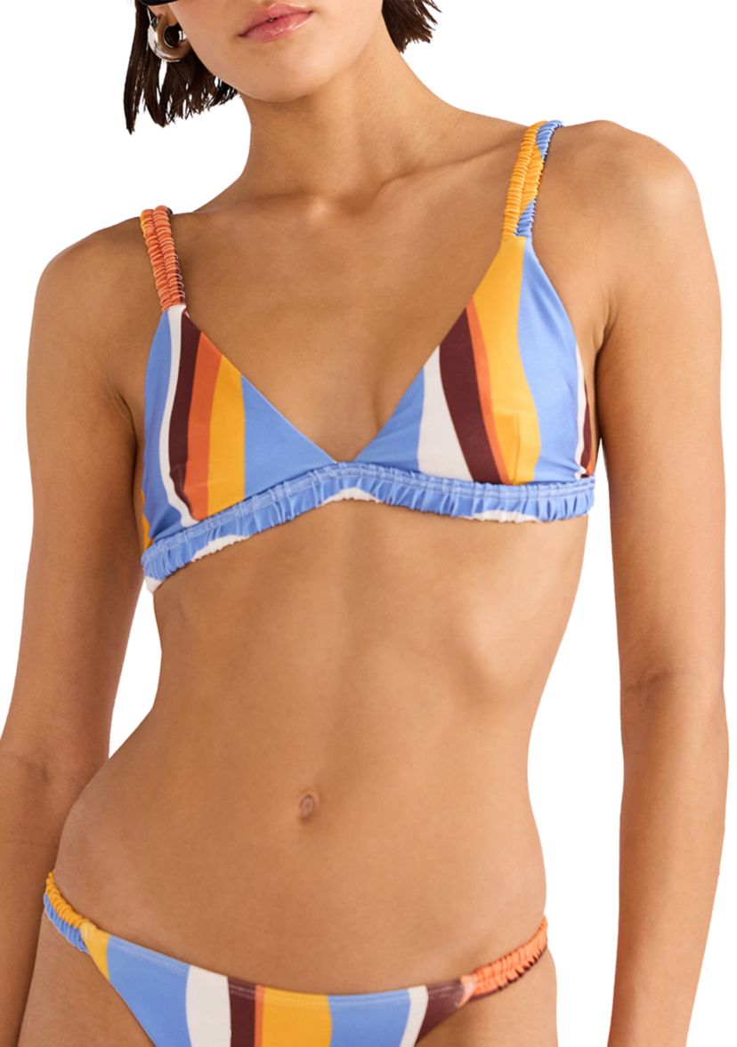 Ripple Ruched Bikini Top
