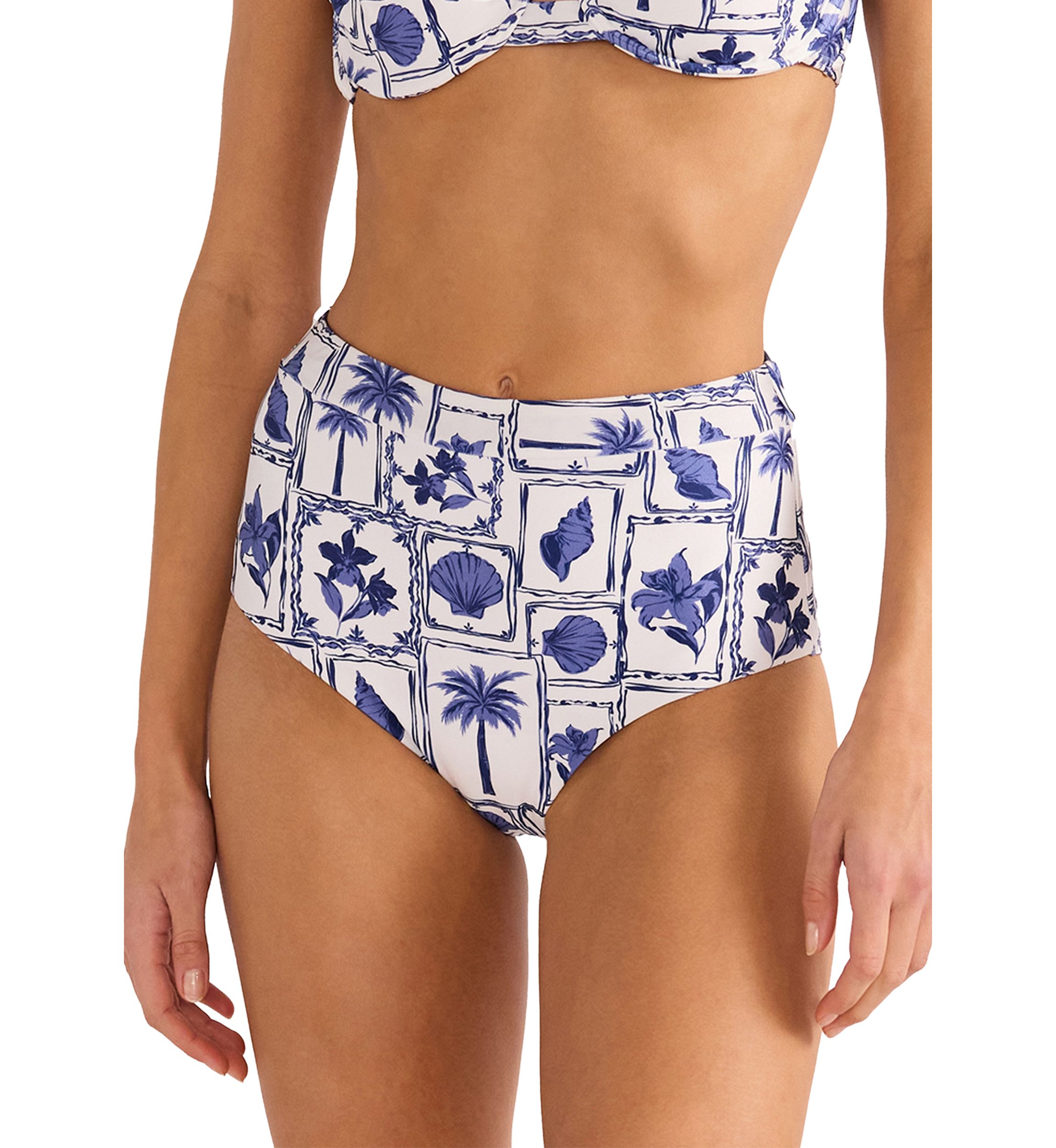 Sylvie High Waisted Swim Bottoms