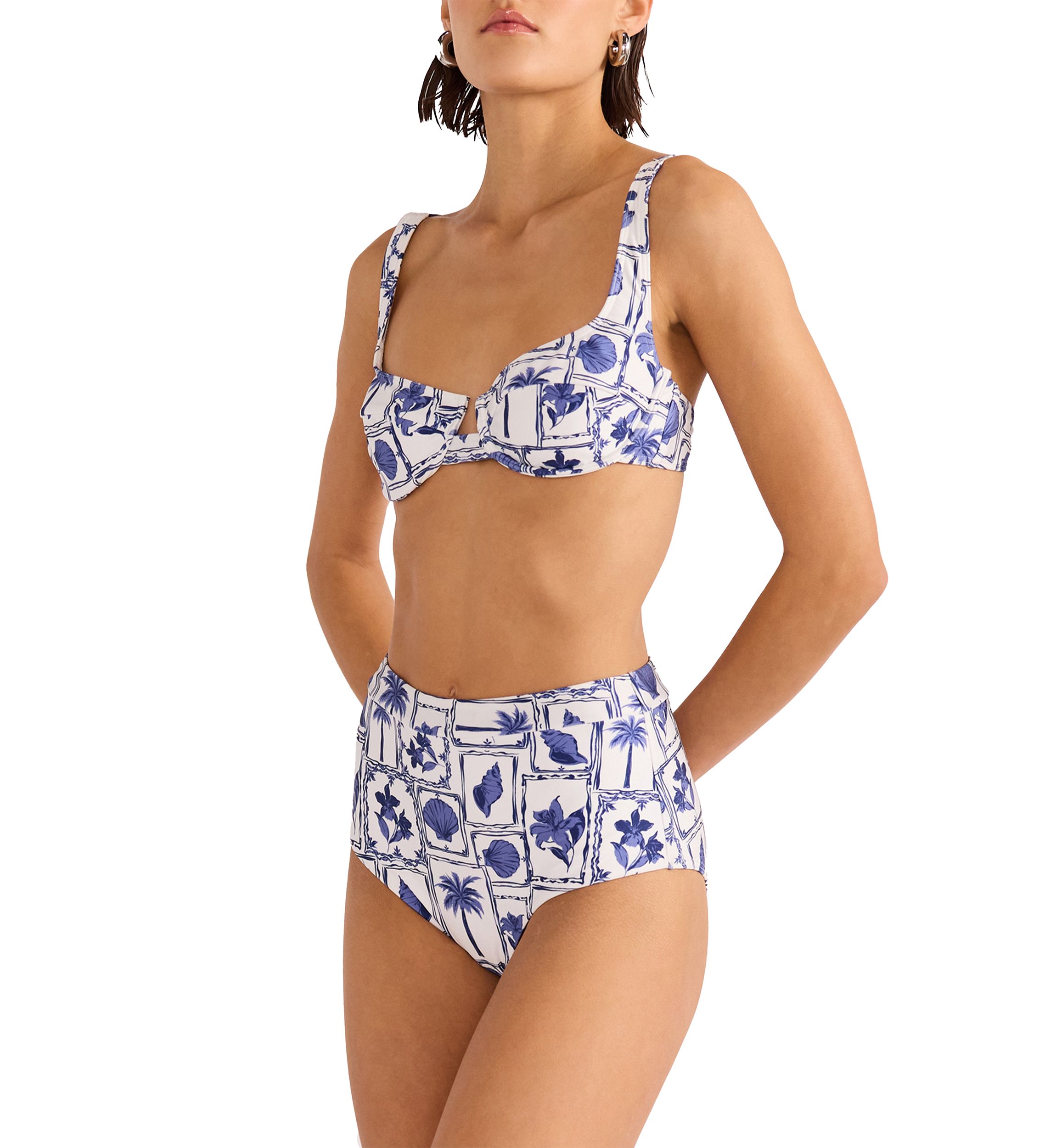 Sylvie High Waisted Swim Bottoms
