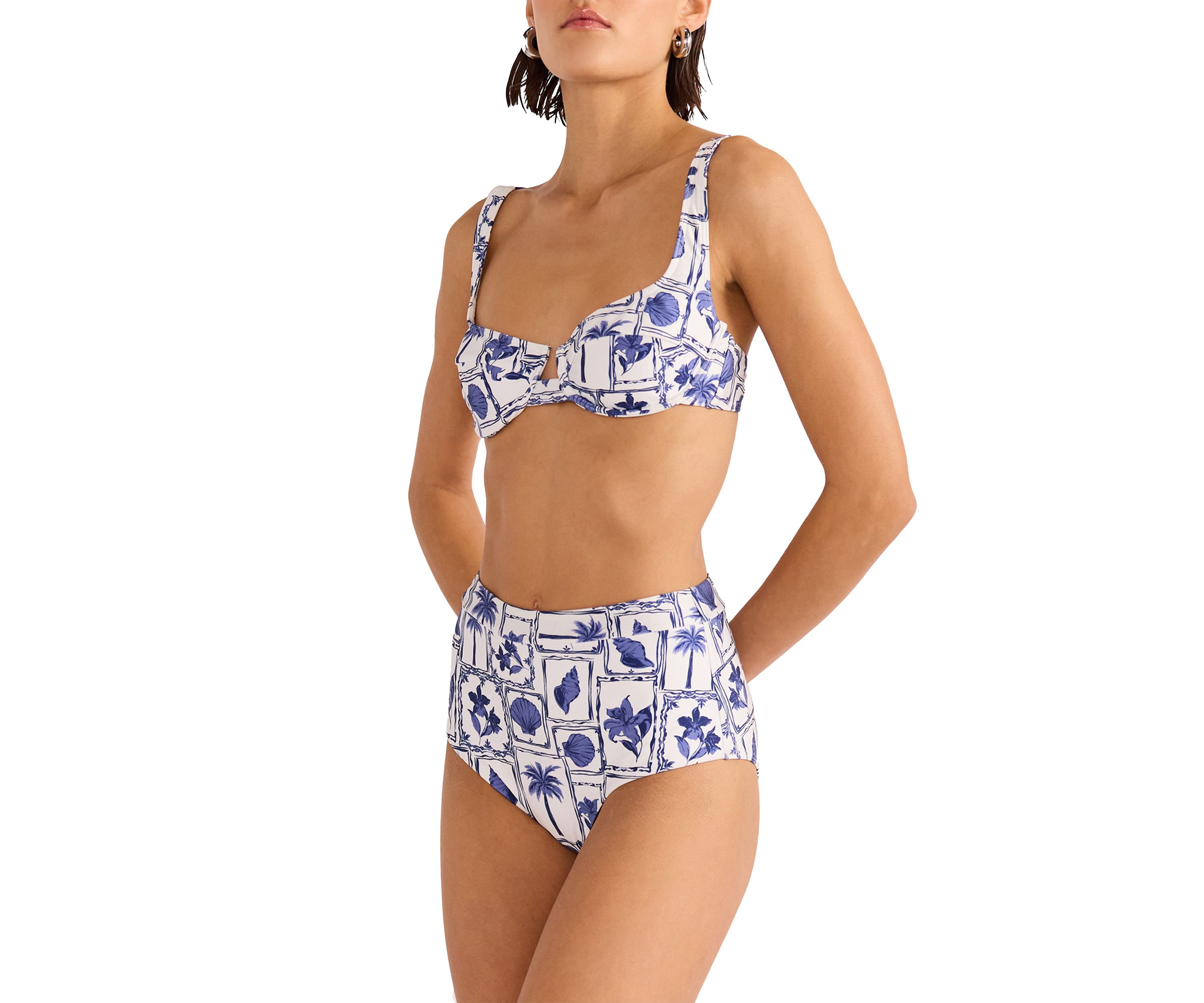Sylvie High Waisted Swim Bottoms
